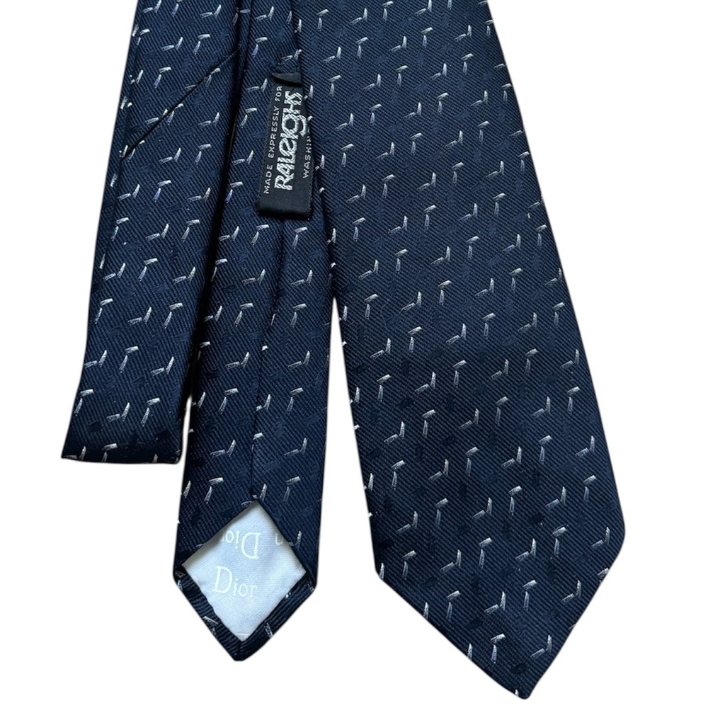 Vintage 90s Christian Dior Cravates Italy Silk Tie | Designer | Quiet Luxury